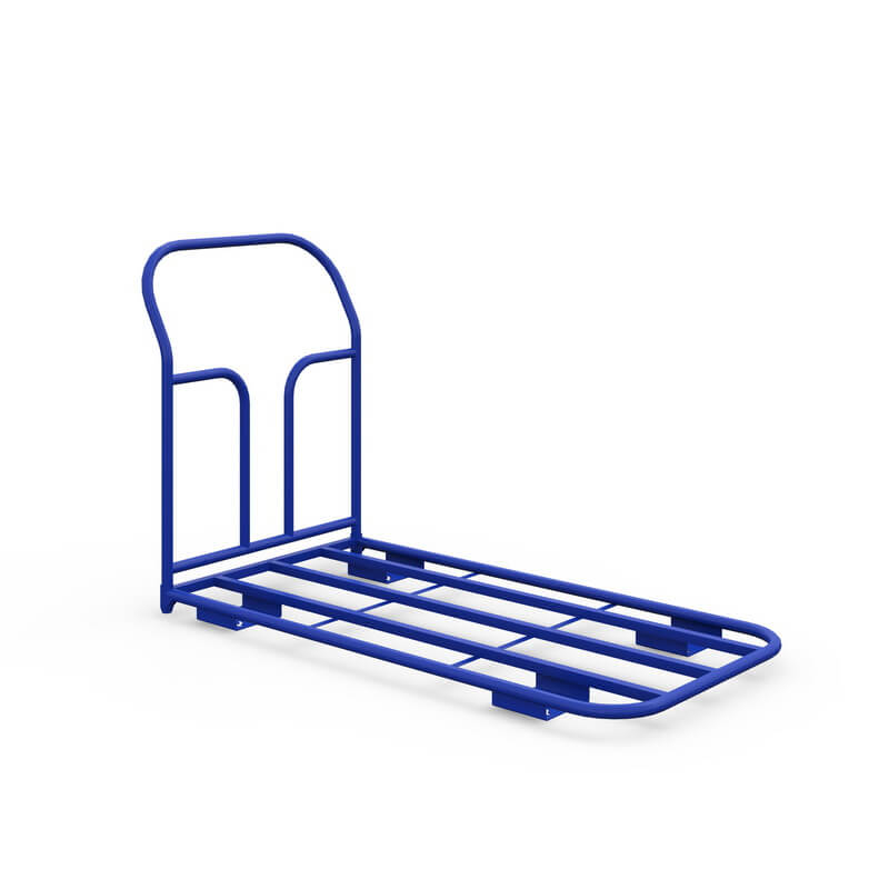 Тележка платформенная каркасная ТК 4 (г/п 300 кг, 1200x600 мм, колеса черная резина 125 мм)