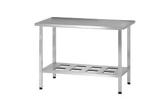 Стол производственный СПРп - 1200x800x860 Profi Inox (полка-решетка)