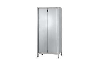 Шкаф кухонный ШЗКп - 1500x500x1800 Profi Ral, двери-купе, полки сплошн. 2 шт., цинк, без к-та замков