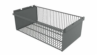 Корзина выдвижная 563х340х181 (Серебристый)