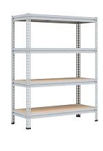 Металлический стеллаж МС-Т 3000х1830х635, 4 полки (фанера)