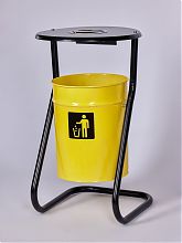 Урна уличная с пепельницей и крышкой