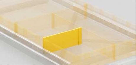 Разделитель низкий поперечный 1/2 (с установочными планками)