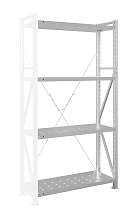 Стеллаж MS U 300x70x40/4 (Нагрузка на полку 300, перфорированная) ДС
