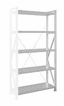 Стеллаж MS U 250x120x40/5 (Нагрузка на полку 300, перфорированная) ДС