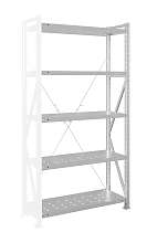 Стеллаж MS U 300x120x80/5 (Нагрузка на полку 180, перфорированная) ДС