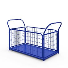 Тележка платформенная с сетчатыми бортами ТС 7 (800х1400) без колес