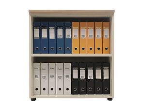 Шкаф NW 0880S открытый вяз натуральный / бежевый